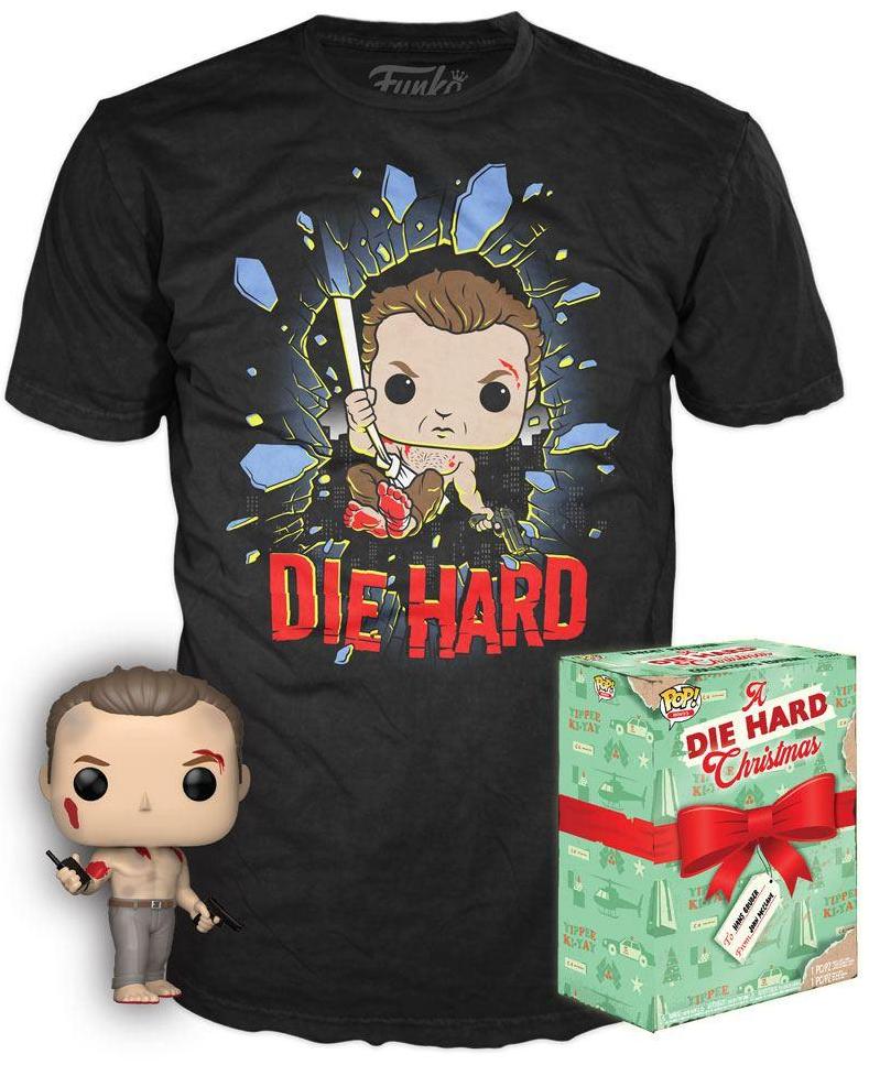 Набор Funko POP and Tee: Фигурка + Футболка Крепкий орешек Мужская, Черная, S