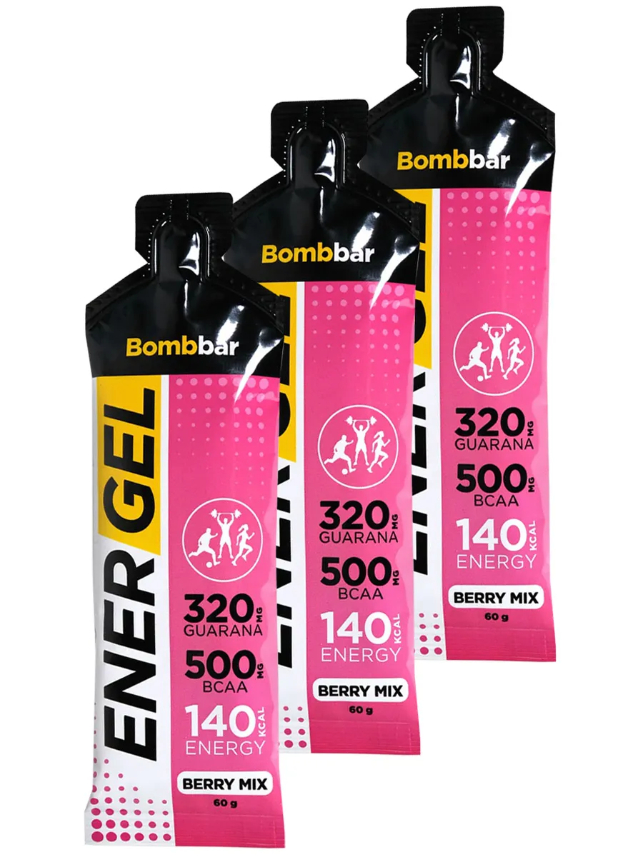 Энергетический гель Bombbar Ener Gel 3x60г (Ягоды)