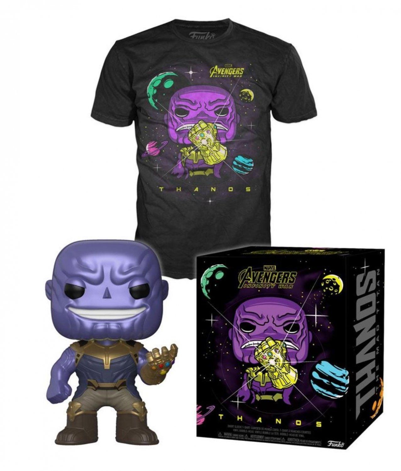 

Набор Фигурка+Футболка Funko POP & Tee: Infinity War: Thanos (L) 33455