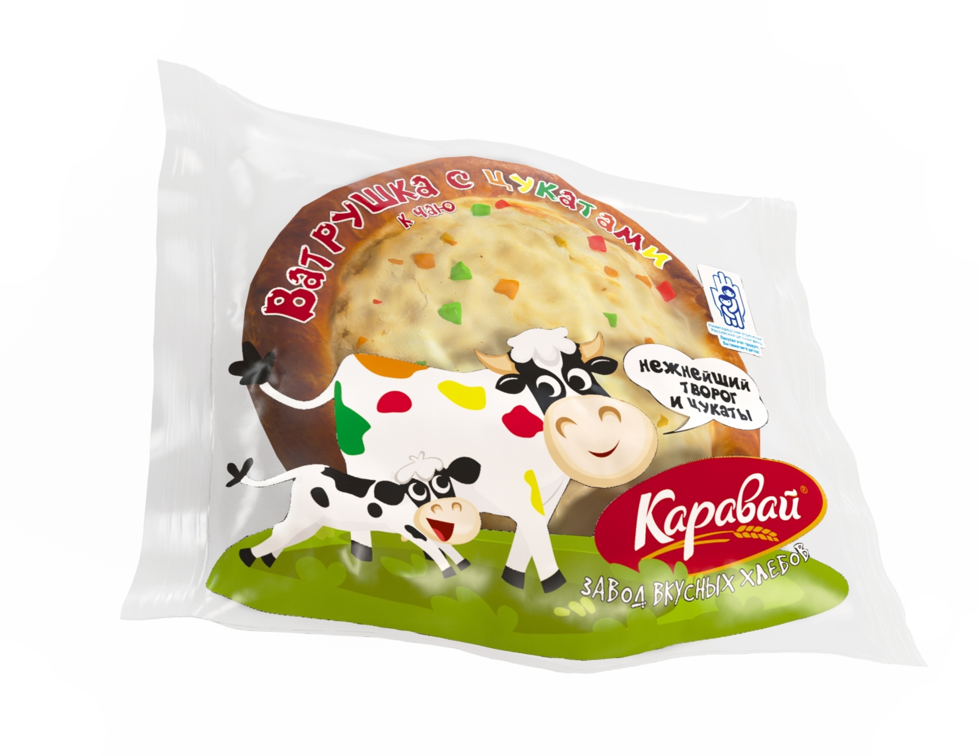 

Ватрушка Каравай к чаю с цукатами 100 г