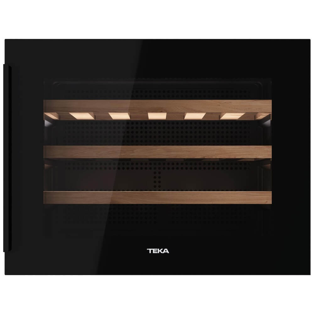 Винный шкаф TEKA RVI 10024 черный дверь для бани со стеклом 40 60 полок 190×70см коробка из осины