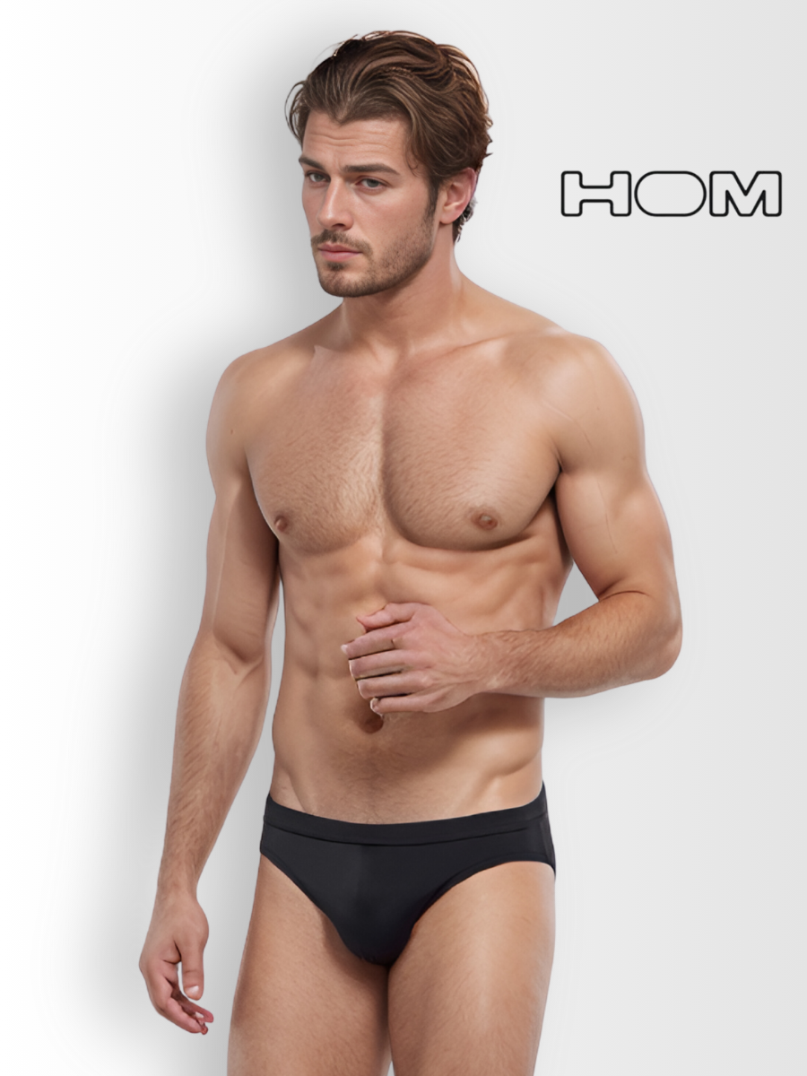 Плавки мужские Hom 402534 черные XXL черный