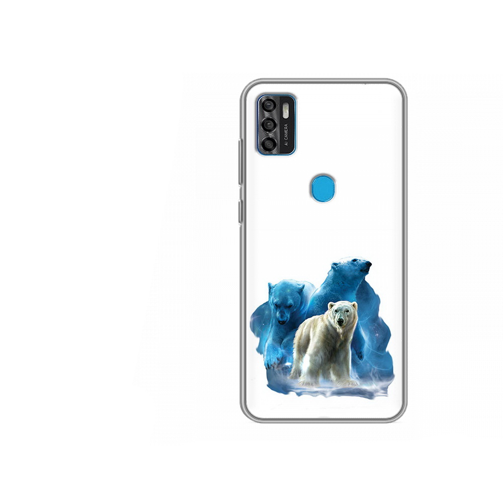 Чехол MyPads Tocco для ZTE Blade A7s 2020 полярный медведь (PT158171.472.549)