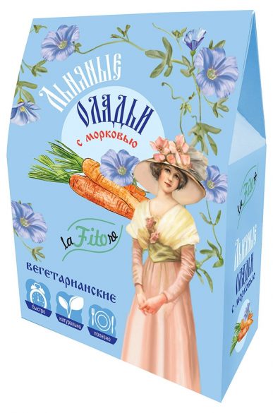 

Оладьи вегетарианские LaFitore льняные с морковью 250 г