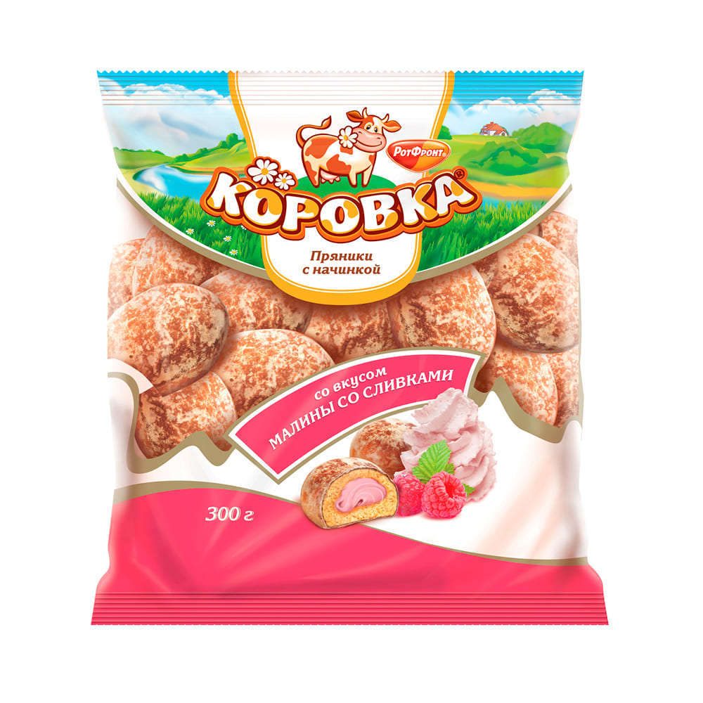 

Пряники Коровка малина со сливками 300 г