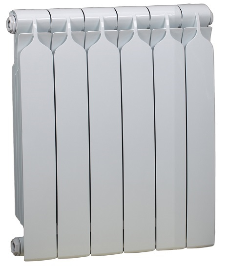 Биметаллический радиатор Теплоприбор BR1-500 6 секций белый (BR1-500/06)