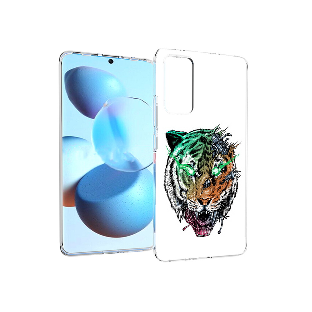 

Чехол MyPads Tocco для Xiaomi Mi Civi робо-тигр (PT172370.274.584), Прозрачный, Tocco