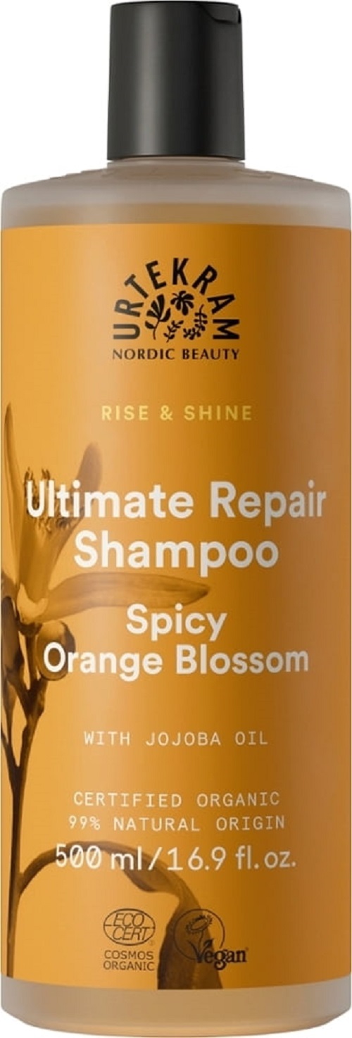 Шампунь Urtekram Пряный цветок апельсина для максимального восстановления волос 500 мл