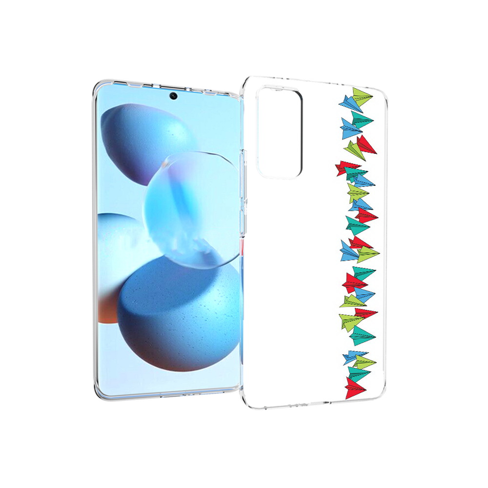 

Чехол MyPads Tocco для Xiaomi Mi Civi самолетики из листочков (PT172370.274.593), Прозрачный, Tocco