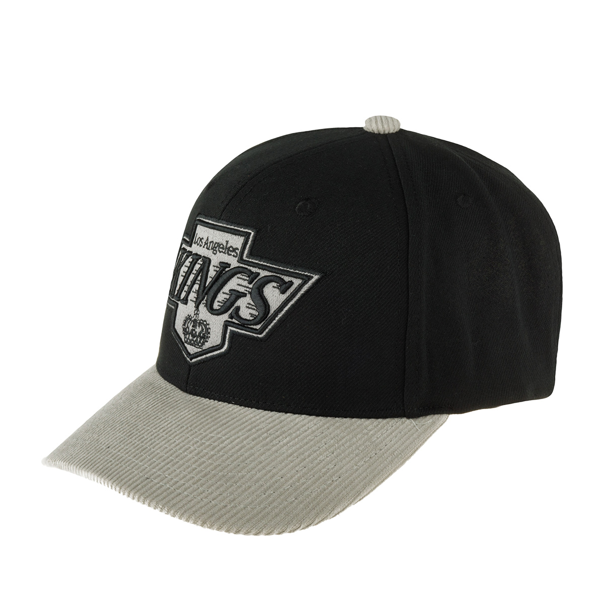 Бейсболка унисекс Mitchell & Ness HP7975-LAK Los Angeles Kings NHL черная/серая, one size