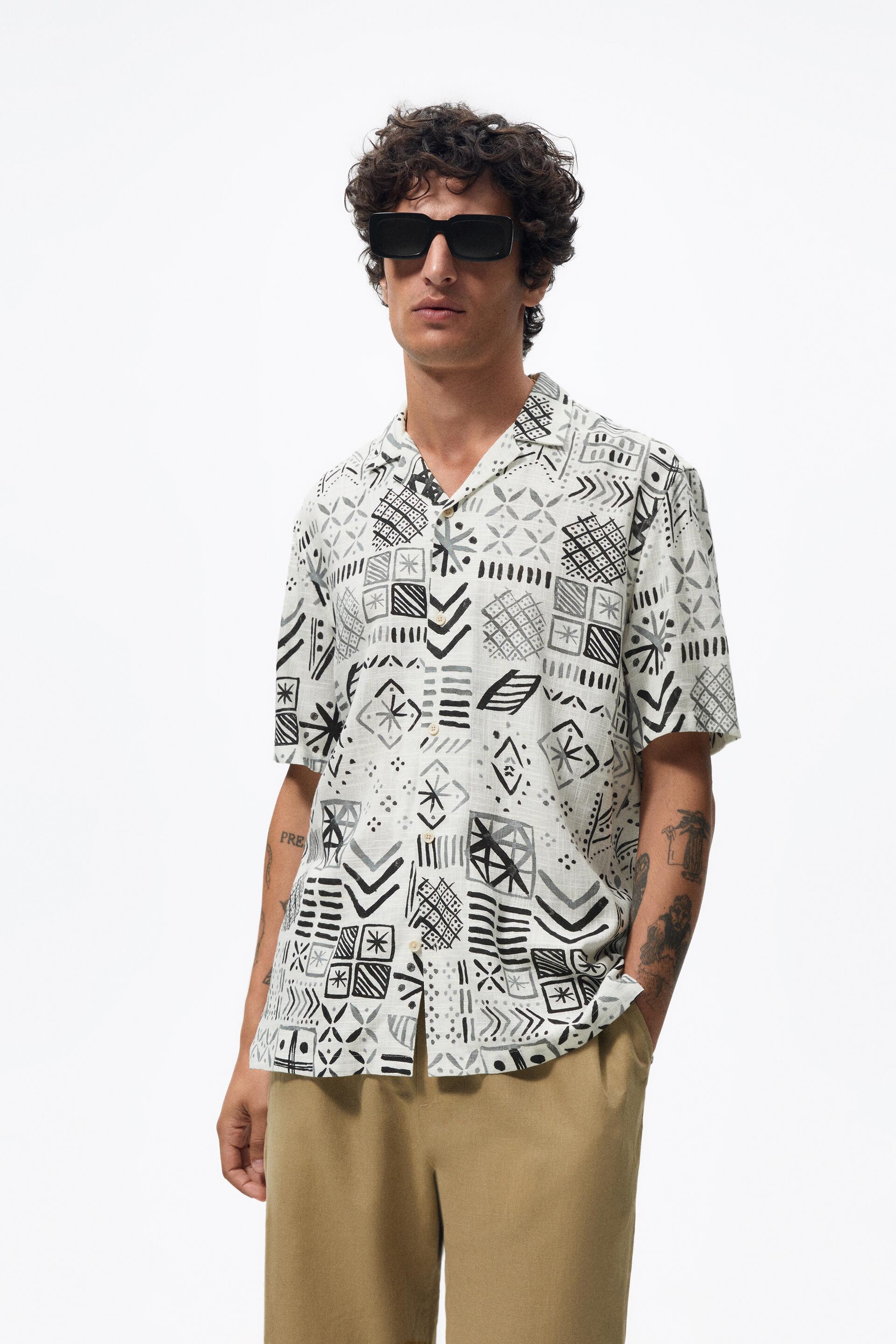

Рубашка мужская ZARA 02675301 белая S, 02675301