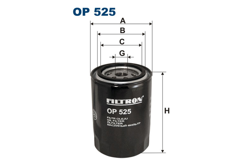 

Фильтр масляный FILTRON OP525