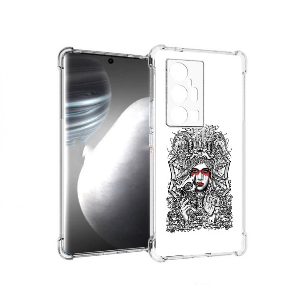 

Чехол MyPads Tocco для Vivo X7 Pro грусная девушка (PT227071.403.302), Прозрачный, Tocco