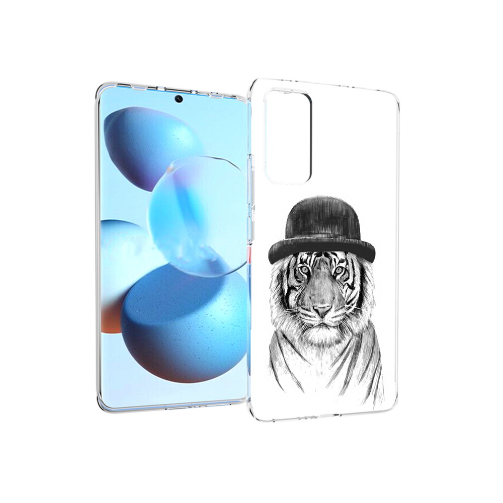 

Чехол MyPads Tocco для Xiaomi Mi Civi тигр британец (PT172370.274.641), Прозрачный, Tocco