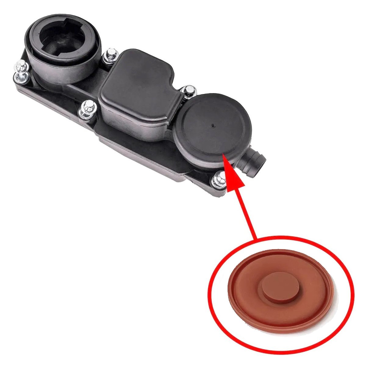 

Мембрана маслоотделителя Mercedes OM646 и OM648 A6460101462, A6460100162.