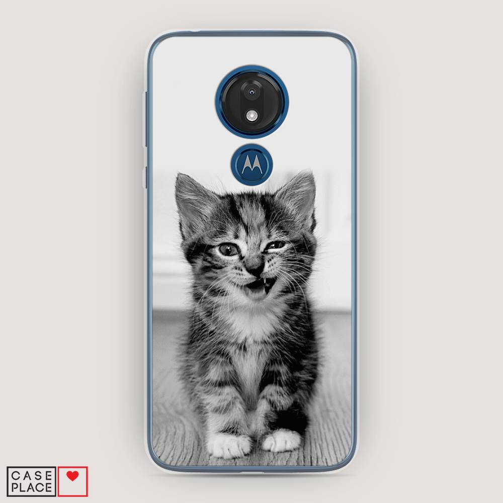

Чехол Awog на Motorola Moto G7 / Моторола Мото G7 "Подмигивающий котенок", Разноцветный, 241150-1
