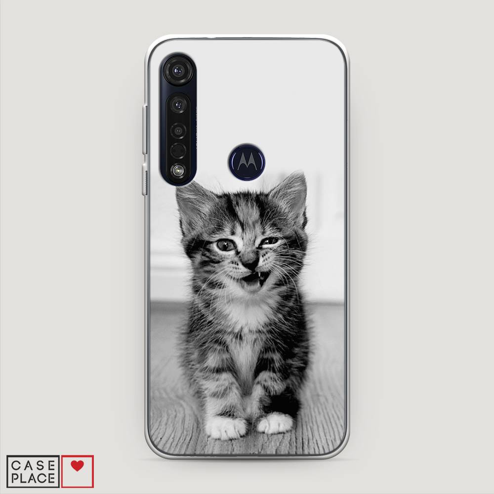

Чехол Awog на Motorola Moto G8 Plus / Моторола Мото G8 Plus "Подмигивающий котенок", Разноцветный, 241450-1