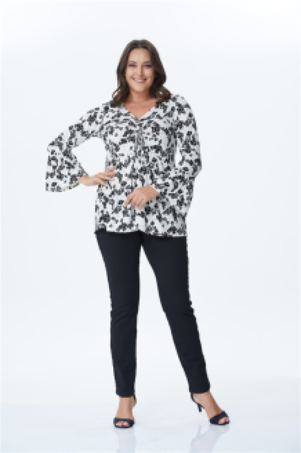 

Блуза женская My Line Moda 424 черная 2XL (доставка из-за рубежа), Черный, 424