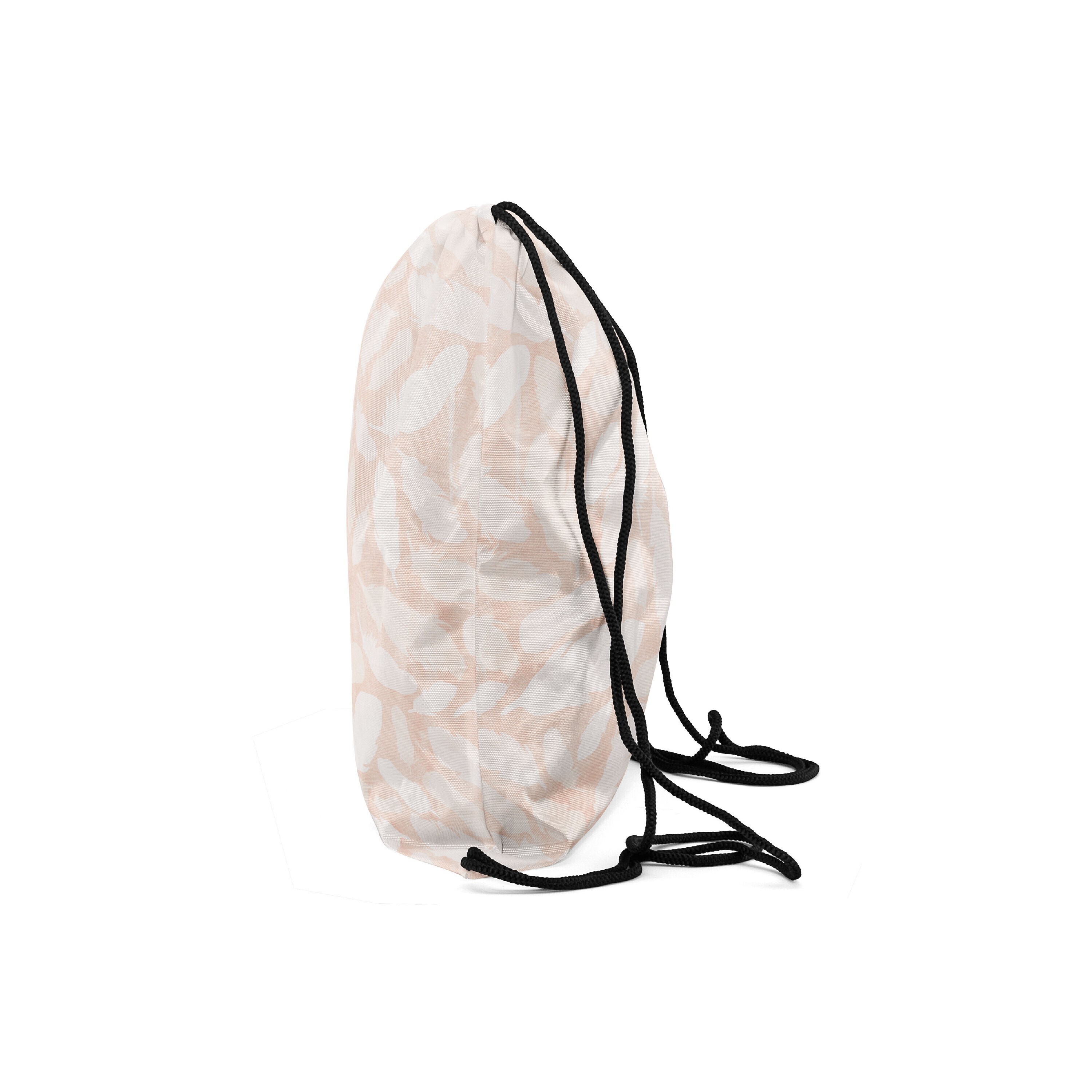 

Мешок-рюкзак для сменной обуви Burnettie WatercolorFeathersWhitePeach, Розовый