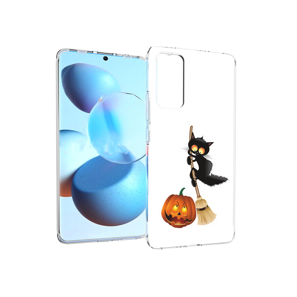 

Чехол MyPads Tocco для Xiaomi Mi Civi хэлуинский котик (PT172370.274.667), Прозрачный, Tocco