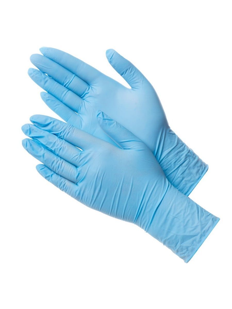 Перчатки Gward, нитриловые, синие, Deltagrip Ultra LS, размер 7, S, 50 пар перчатки нитриловые одноразовые vileda m l 40 шт