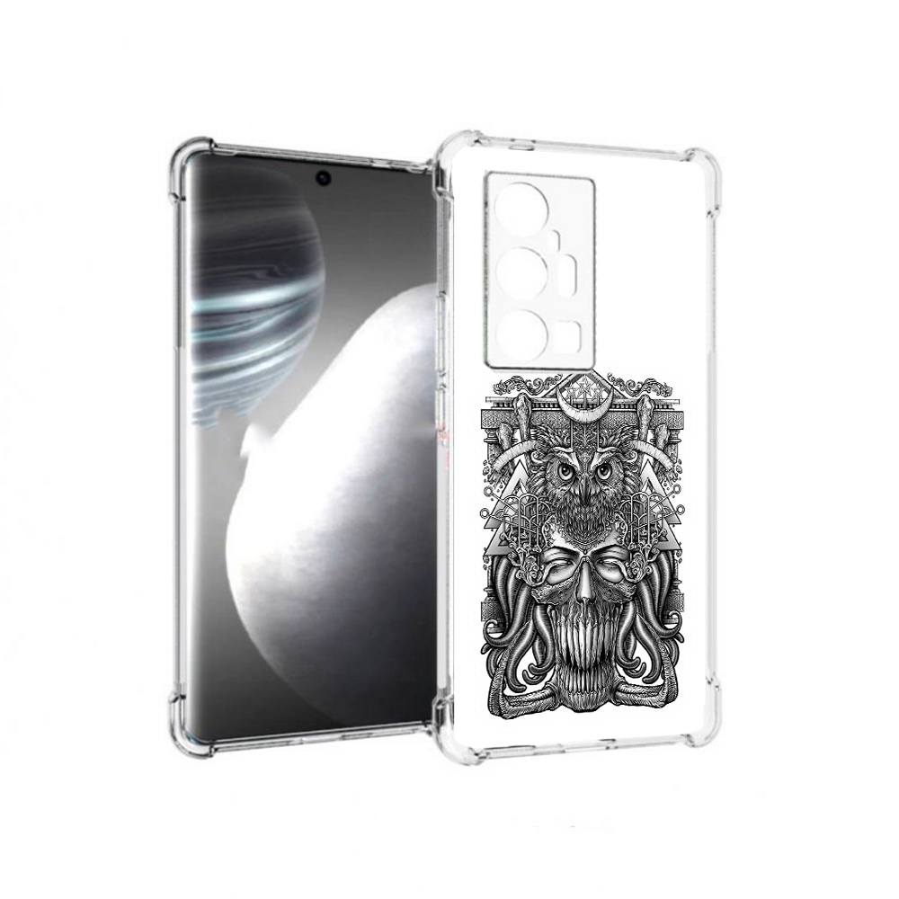 

Чехол MyPads Tocco для Vivo X7 Pro зубастая сова (PT227071.403.369), Прозрачный, Tocco