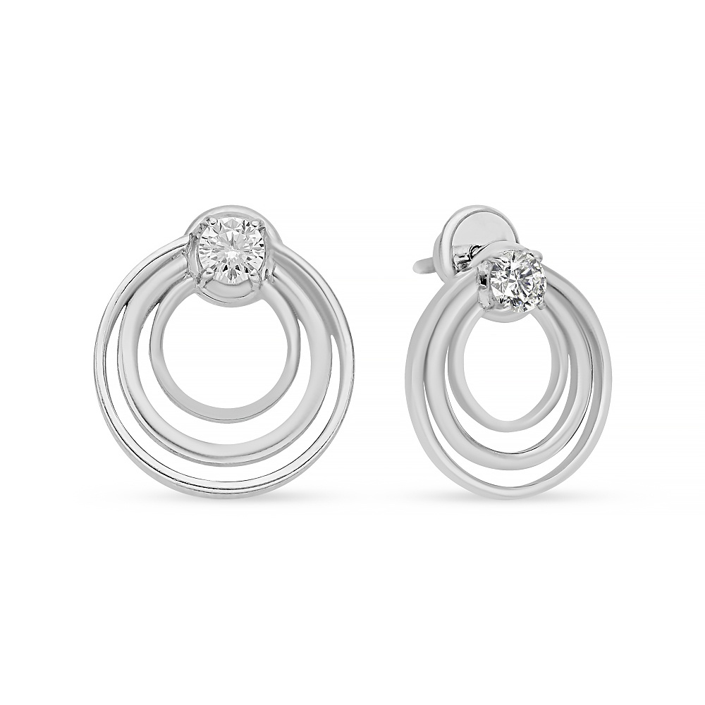 

Серьги из серебра 585Gold 702011022, фианит, 702011022