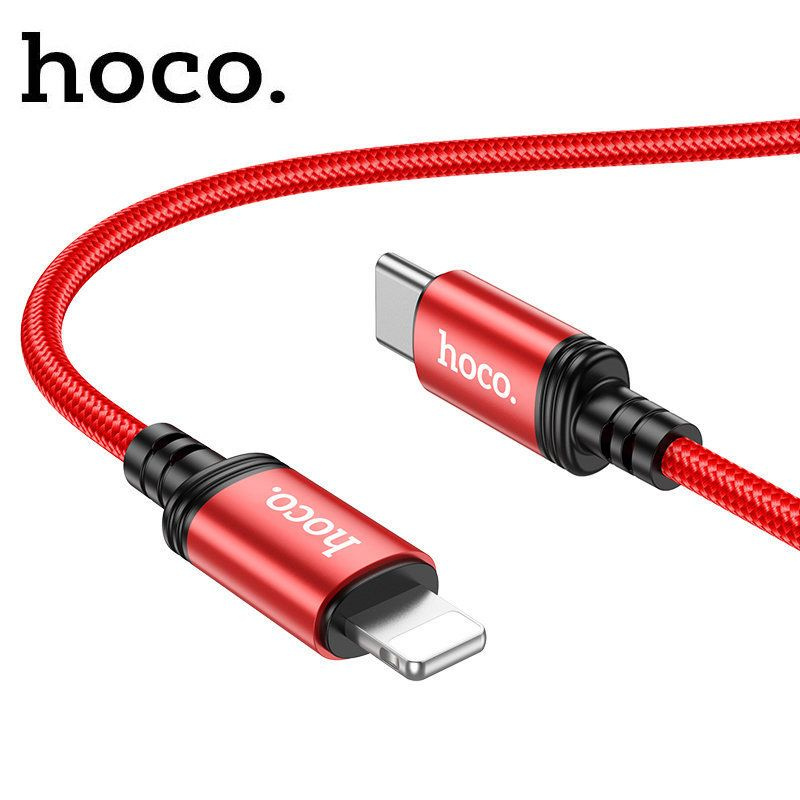 

Кабель Lightning-USB Type-C Hoco x89 1м красный, x89typec-ip