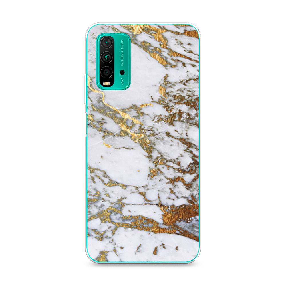 фото Чехол awog "белый мрамор" для xiaomi redmi 9t