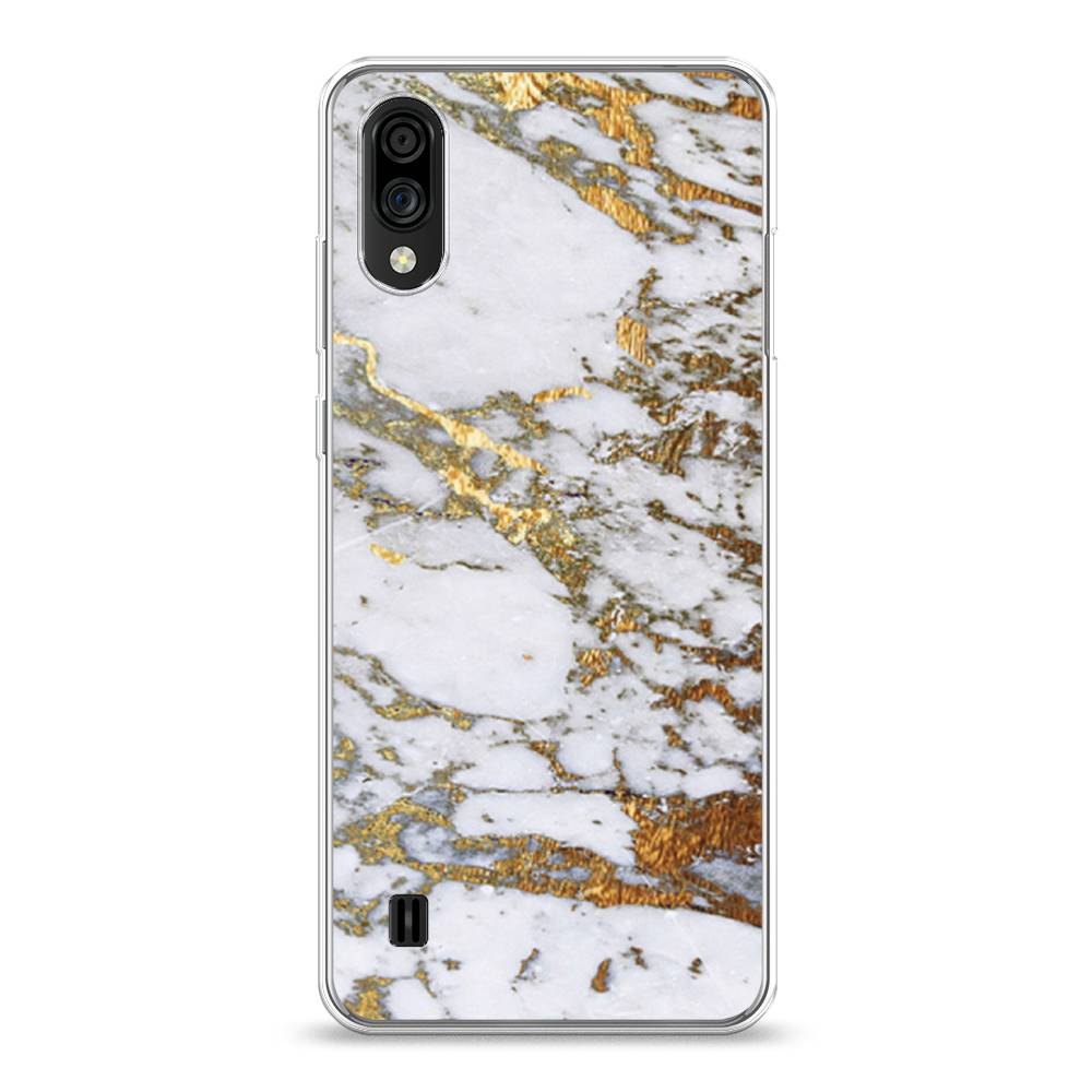 фото Чехол awog "белый мрамор" для zte blade a51 lite