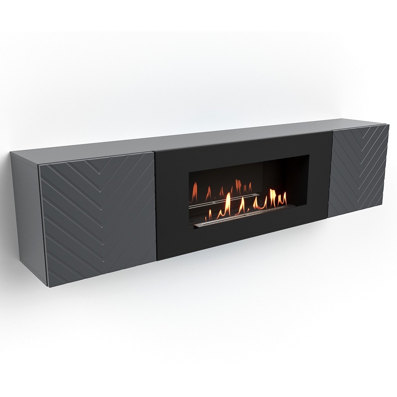 

Тумба с биокамином Firelight BFP-P1700V графит, BFP-P1700V