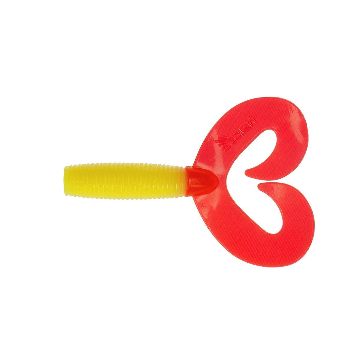 

Твистер Credo Double Tail 3,54"/9 см Yellow RT 5шт. (HS-28-038) Helios