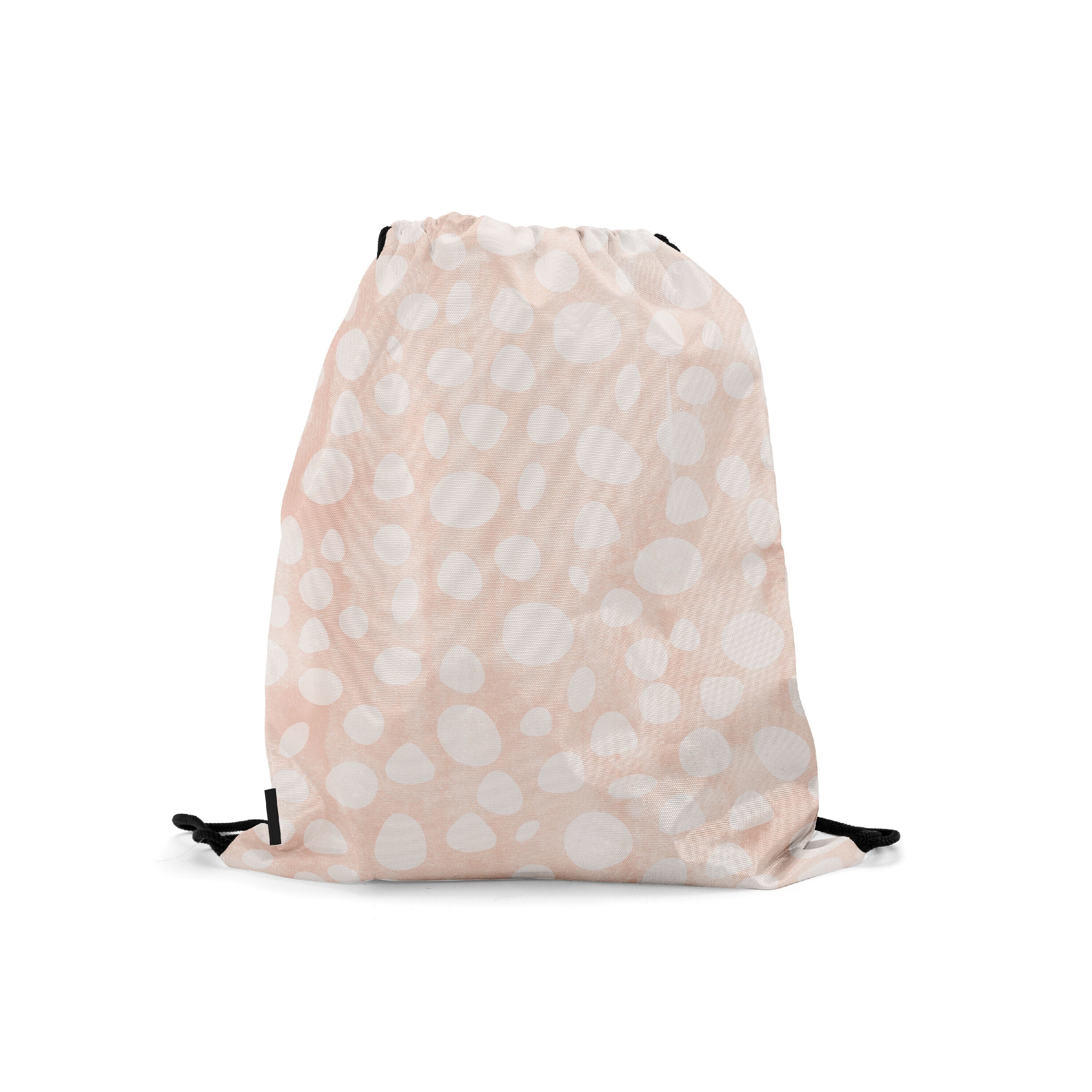 

Мешок-рюкзак для сменной обуви Burnettie WatercolorLargePebblesWhitePeach, Розовый