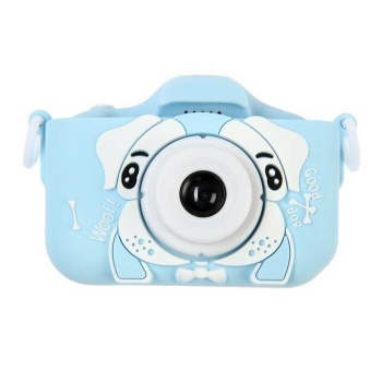 Детский цифровой фотоаппарат Kids Camera Собачка Голубой cameradog2 poe ip camera 4k 8mp sony imx415 for live streaming push video to youtube facebook twttier via rtmp h 265 onvif linear input aac