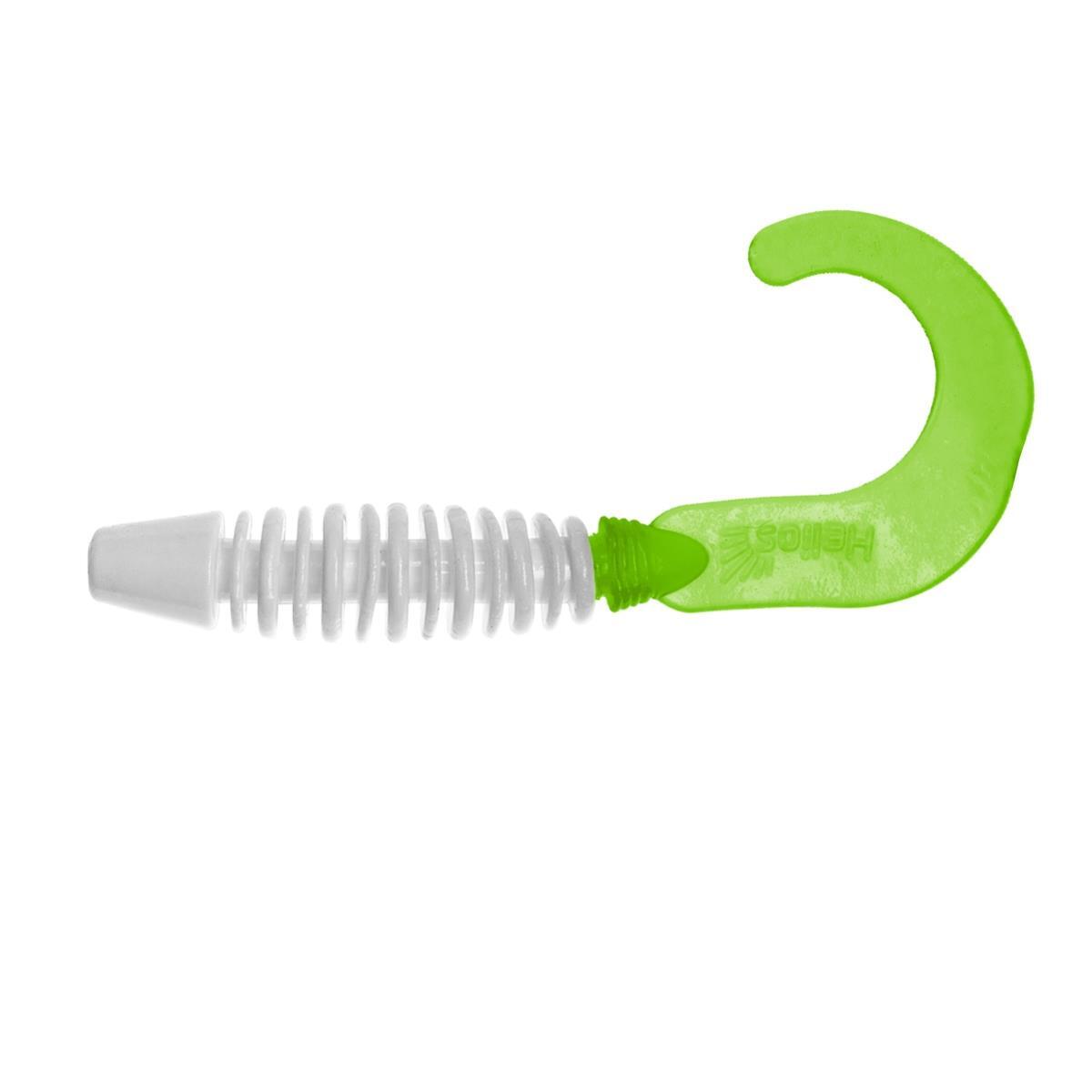 

Твистер несъедоб. Din 3,11"/7,9см White & Green 100шт. (HS-33-016-N) Helios