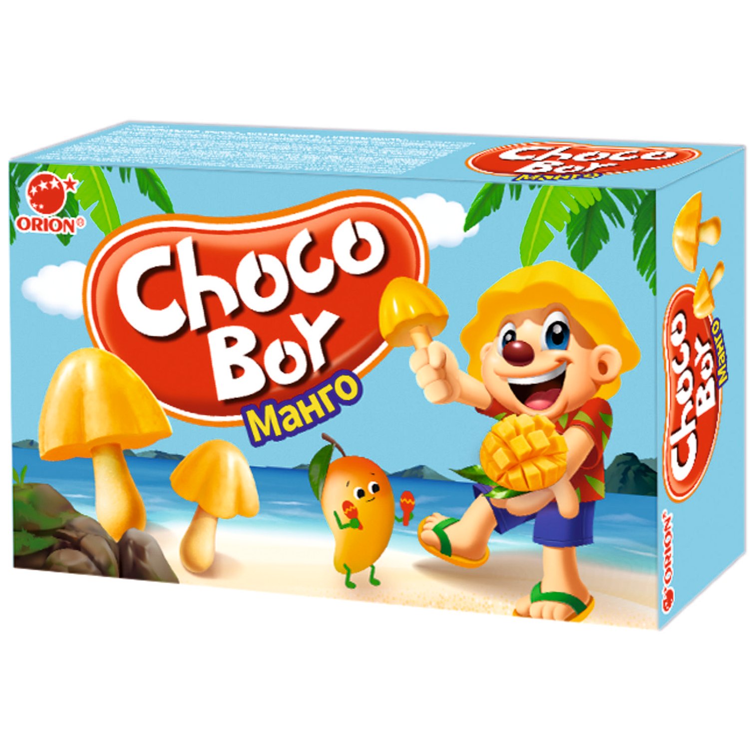 Печенье Orion Choco Boy Манго, 10 шт по 45 г