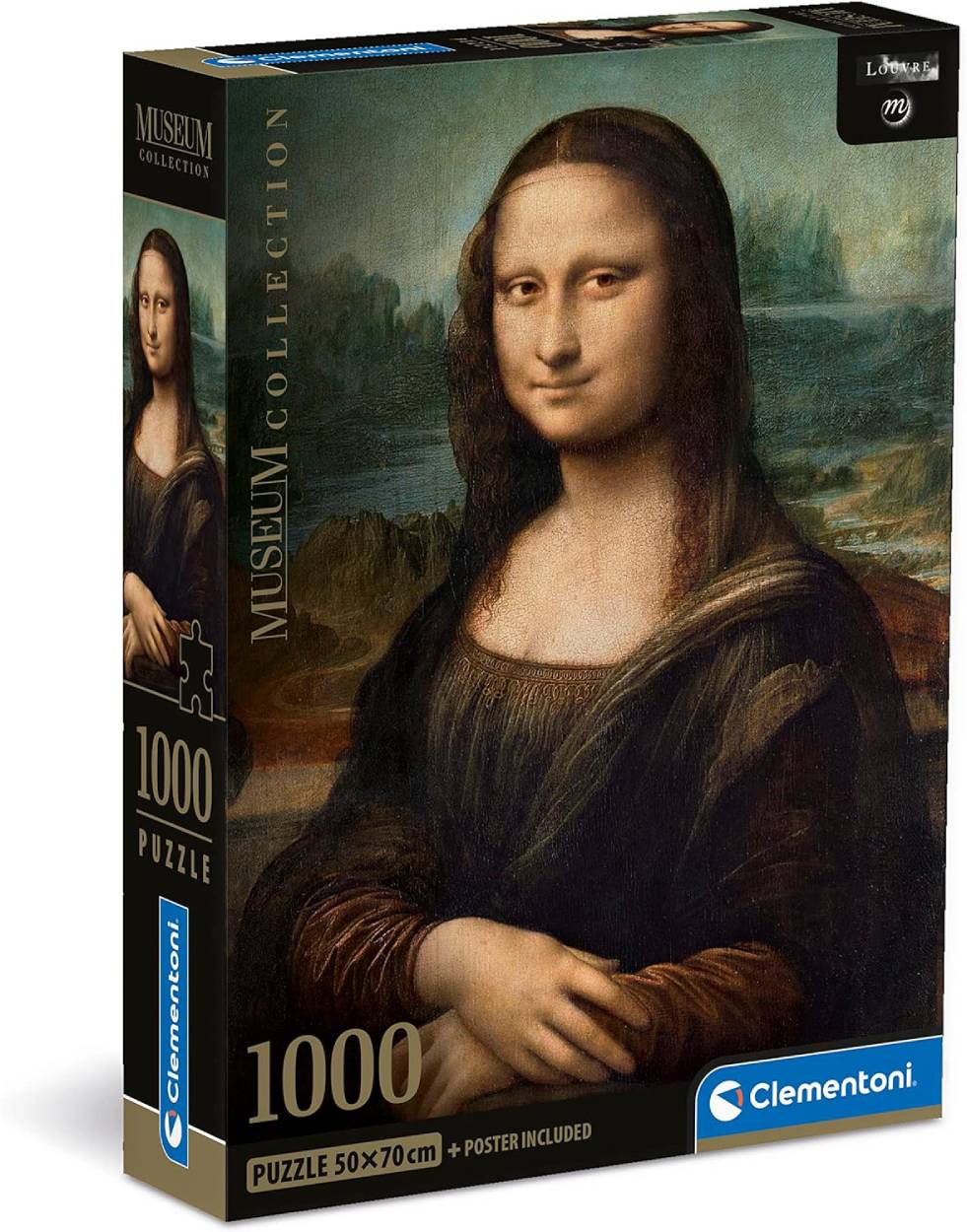 

Пазл Clementoni Леонардо, Мона Лиза 39708, 1000 деталей, Леонардо, Мона Лиза