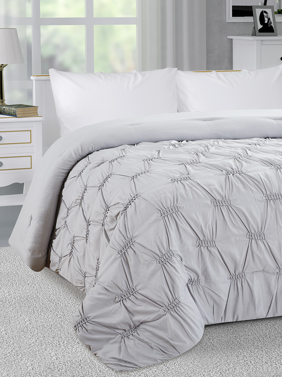 фото Покрывало lucky 200x240 "облака", цвет серый u000350