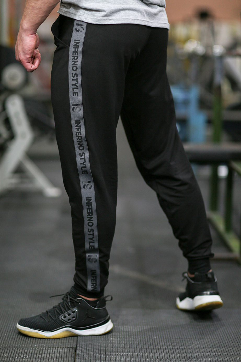 Спортивные брюки мужские INFERNO style Б-005-000 черные 2XL