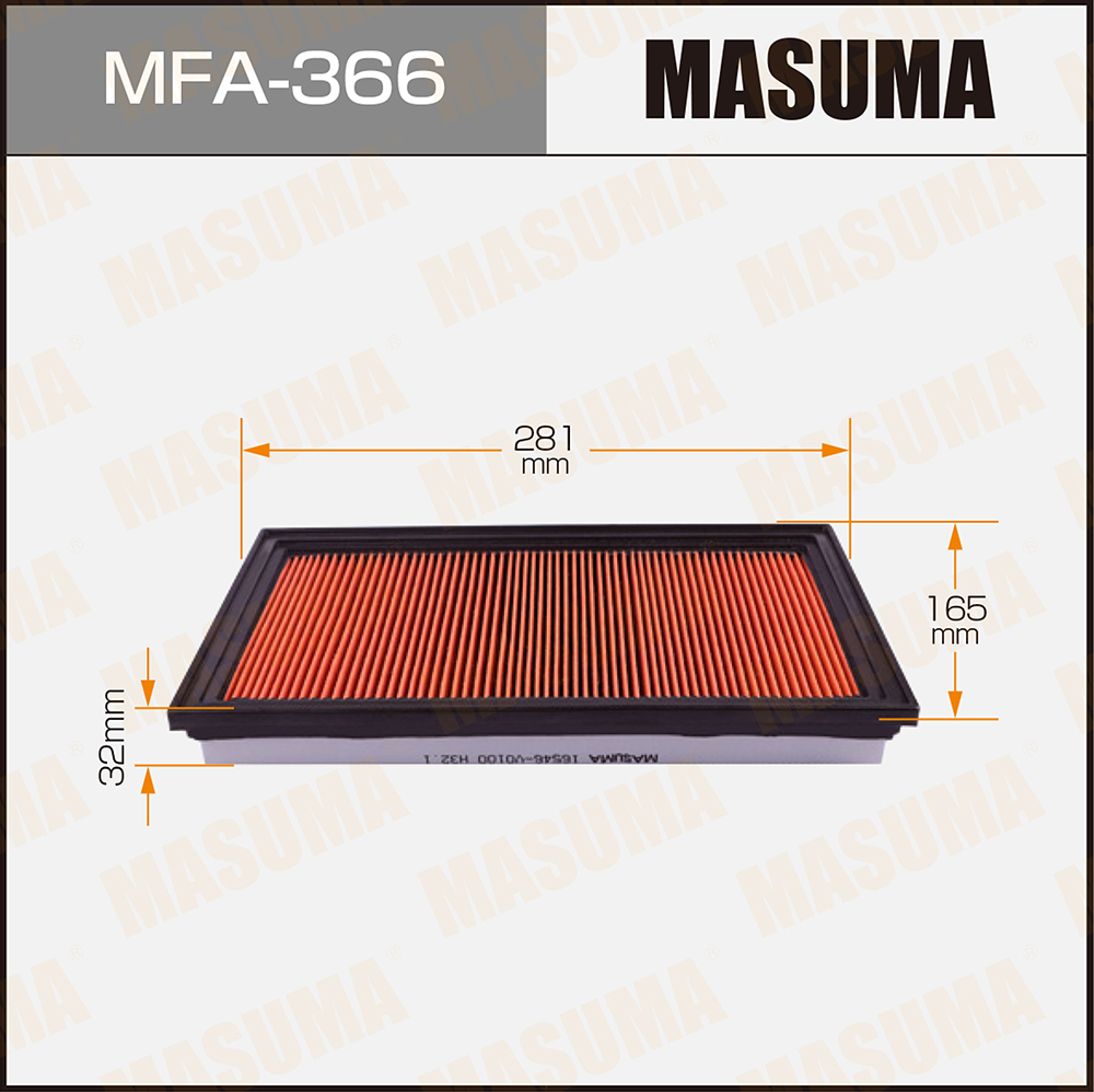 

Фильтр Воздушный Masuma Mfa-366 Masuma арт. MFA-366