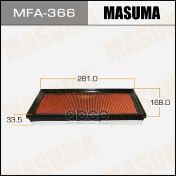 фото Фильтр воздушный masuma mfa-366 masuma арт. mfa-366