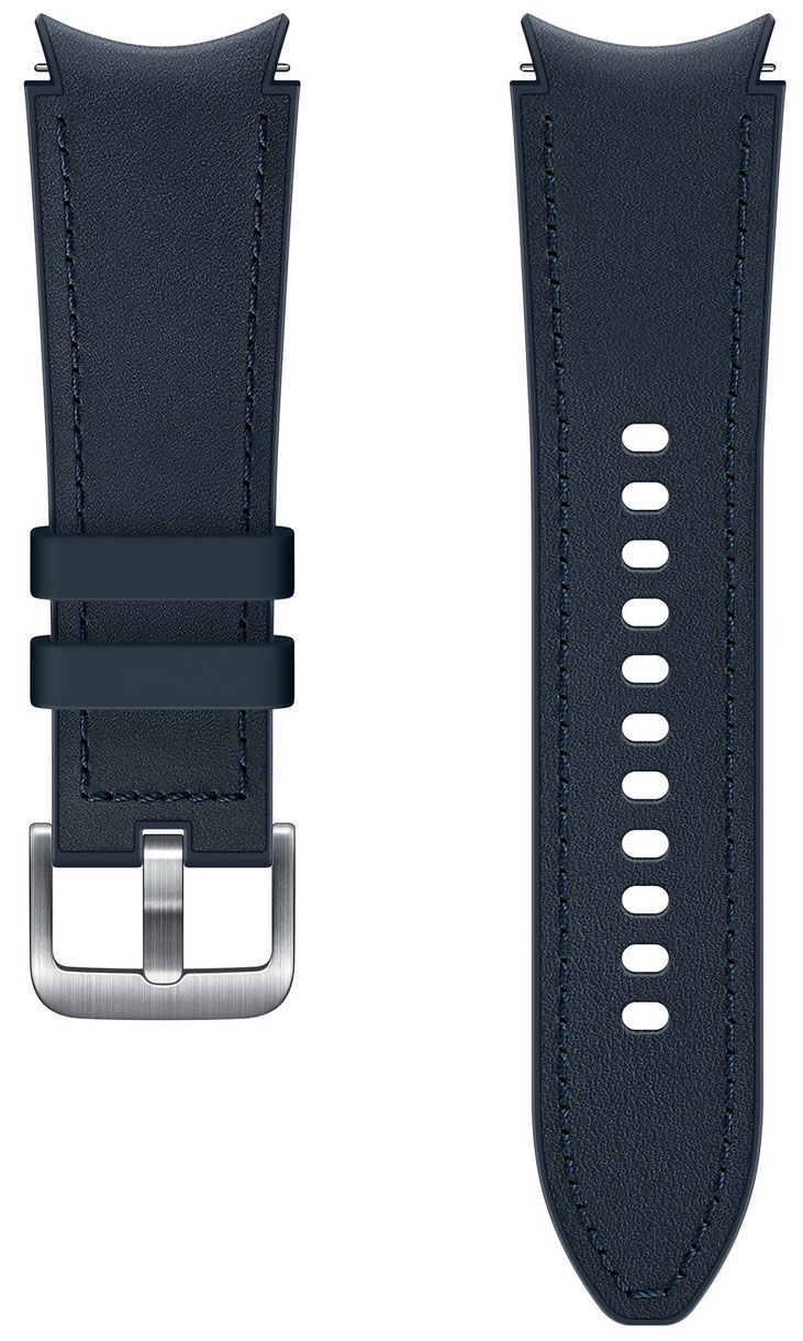 фото Ремешок для смарт-часов samsung watch4 hybridleather s/m navy sam-et-shr88snegru