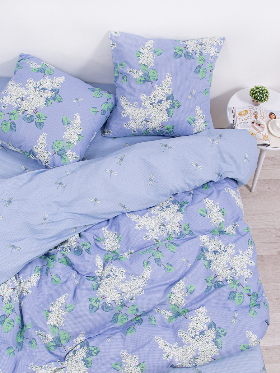 Постельное белье 2-спальное СонCotton Белая сирень арт 0504