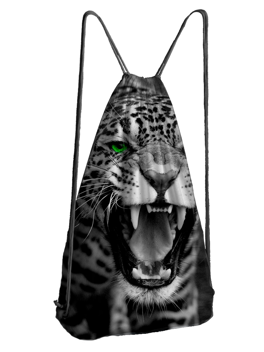 фото Мешок для обуви drabs мешок 13 ягуар с зелеными глазами