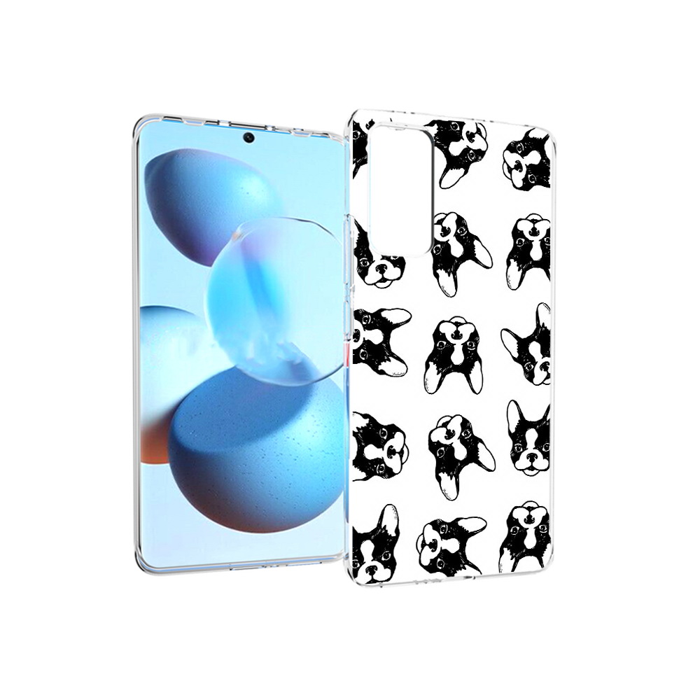 

Чехол MyPads Tocco для Xiaomi Mi Civi черно белые собачки (PT172370.274.683), Прозрачный, Tocco