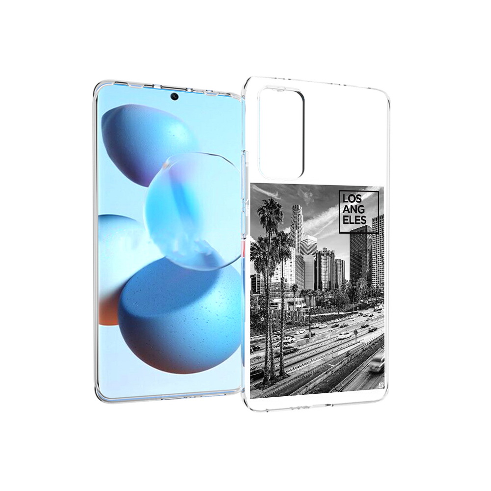 

Чехол MyPads Tocco для Xiaomi Mi Civi черно белый лос анджелес (PT172370.274.685), Прозрачный, Tocco