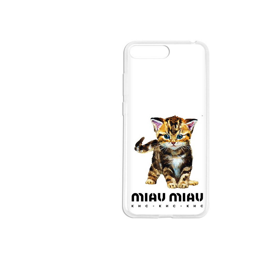 

Чехол MyPads Tocco для Honor 6 Plus Бренд miau miau (PT11207.67.34), Прозрачный, Tocco