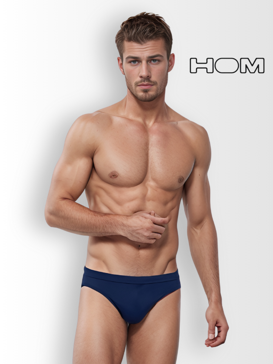 

Плавки мужские Hom 402534 синие M, Синий, 402534