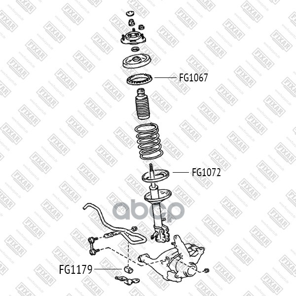 FIXAR 'FG1067 Проставка пружины верхняя  1шт