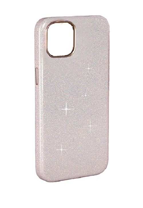 

Чехол iPhone 15 Pro Sparkle, розовый с блестками (IS015771)